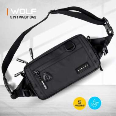 Mr Mads Waist Bag WOLF ShoulderBag SlingBag HandBag ChestBag 5in1 Bag