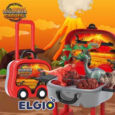 ELGIO - Mainan Tas Miniatur Dinosaurus Dinosaur Garden Set 0867