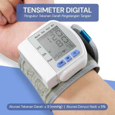 TECHNU Tensimeter Digital Pengukur Tekanan Darah Pergelangan Tangan