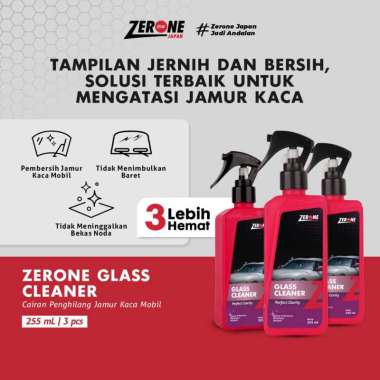 [ BELI BANYAK LEBIH HEMAT ] Zerone Glass Super Cleaner Pembersih Jamur Kaca Mobil Original 3 BOTOL