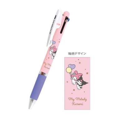 Uni Jetstream 3 Color Multi Sanrio Characters Oil Pen Limited Edition Melody & Kuromi