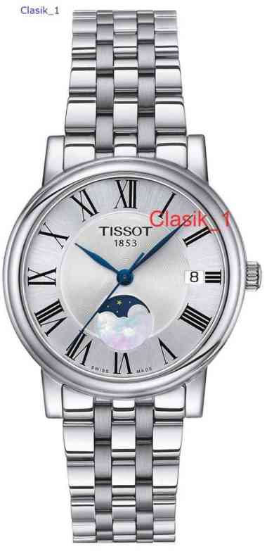 Original 100%!! Jam Tangan Wanita Tissot T122.223.11.033.00 Carson Lady MOONPHASE Swiss Made Garansi