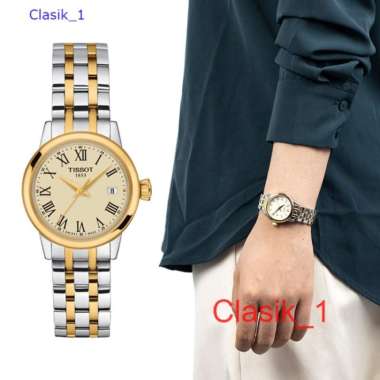 Original 100%!! Jam Tangan Wanita 28mm Tissot T129.210.22.263.00 Classic Dream Lady wiss Made Garans