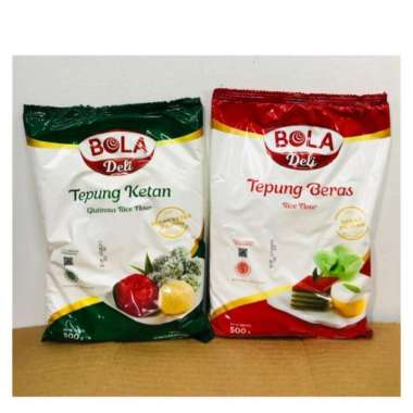 tepung beras & tepung ketan bola deli 500gram Tepung ketan