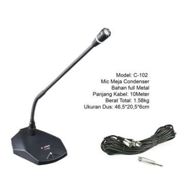 Mic Kabel Meja Condenser DB Voice C 102 / C102 Original dbvoice