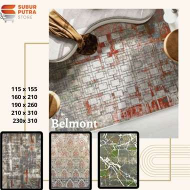 BELMONT - KARPET PERMADANI BELMONT SIZE 115 X 155 CMANTI SLIP VARIAN A 4456 Abyad