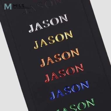 MILS Mark Your Case Custom Initial Emboss Hot Print / Stamp iPad Cover Green Font Type 1