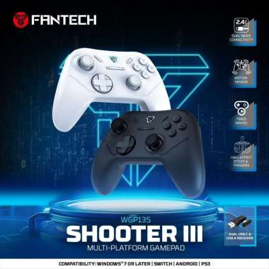 Fantech WGP13S Shooter III Wireless Gamepad Gamingpad Joystick Controller PC PS3 Laptop Android Grey