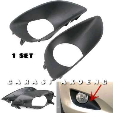 Cover Foglamp Toyota Vios Gen 2 Tahun 2007 2008 2009 2010 2011 2012 Garnis Panel Tutup Ring Lampu Ka
