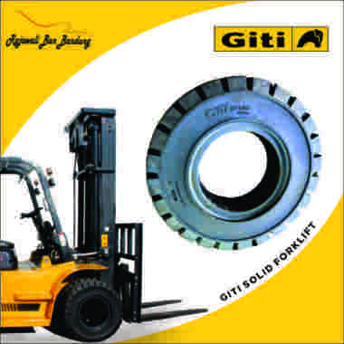 Ban Forklift Giti Solid ukuran 700-12 Ban Mati Pneumatic Ban Buta untuk Forklift