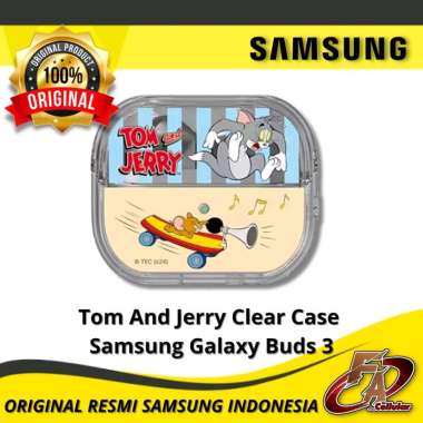 Tom And Jerry Clear Case Samsung Galaxy Buds 3 - Original Resmi Samsung