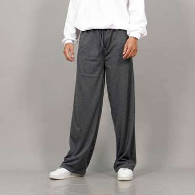 Okechuku RIO Celana Panjang Pria Loose Pants Celana Loose Pants Pria Celana Panjang Hitam Abu Tua