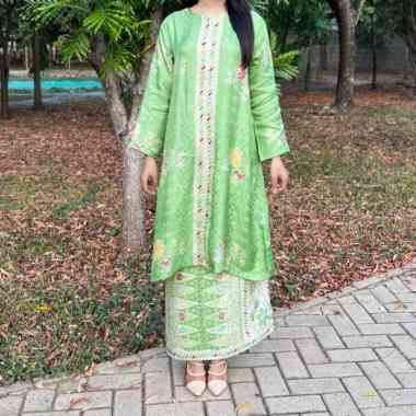 Lausboutique-Iskandar Set-Seri Encim-One Set Batik Wanita Formal Encim kiwi