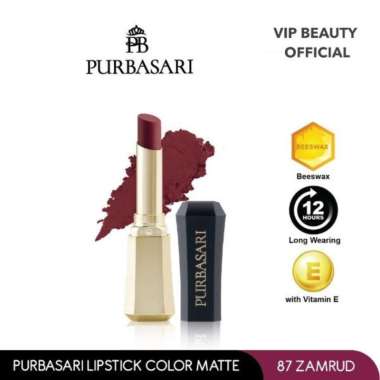 PURBASARI Lipstick Color Matte Hydra Series 87 ZAMRUD