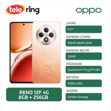 HP OPPO CPH2687 RENO 12F 4G 8/256GB ORANGE