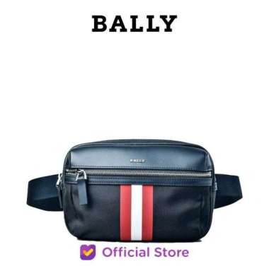 BALLY Thate Bumbag / Belt Bag - Black/red