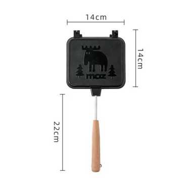 Cetakan Sandwich Maker Non-Stick Pan Double-Sided Engraving