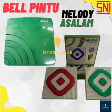 Bel rumah melody assalamualaikum asalam kabel Mona door bell bell pintu , Bel kabel bukan wireless ,