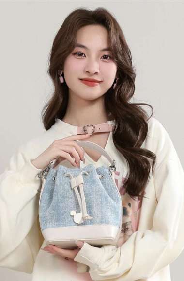 Mesuca Megos Disney Mickey Denim Bucket Bag - DHF41016-A