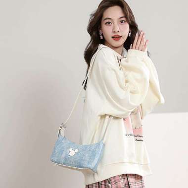 Mesuca Megos Disney Mickey Denim Shoulder Bag - DHF41017-A