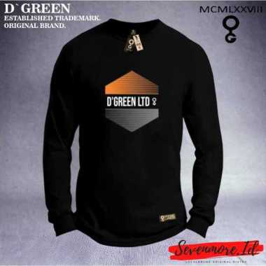 D`GREEN Tshirt Lengan Panjang Original Pria Wanita Motif HEXAGON/Kaos Greenlight Original/ Baju Kaos