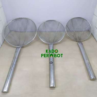 Saringan Gorengan 26 - Saringan Minyak Besar - Serokan Minyak Stainles 30cm