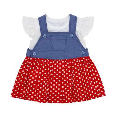 TORIO Polkadot Red Jumper Set - Jumper Anak Perempuan - Pakaian Anak Perempuan 12-18 bulan
