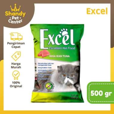 MAKANAN KUCING EXCEL Bentuk ikan