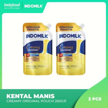 2 pcs - Indomilk Kental Manis Putih Small Pouch 260 gr