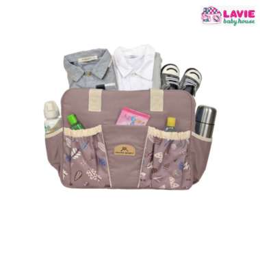 Mom's Baby Tas Bayi Besar Woody Series MBT3076 hazelnut