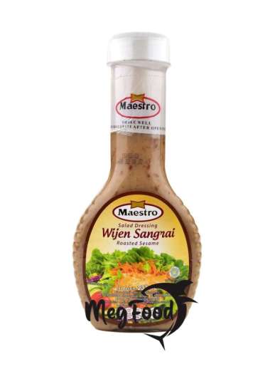 Maestro Roasted Sesame Salad Dressing Botol 237 Ml | Wijen Sangrai