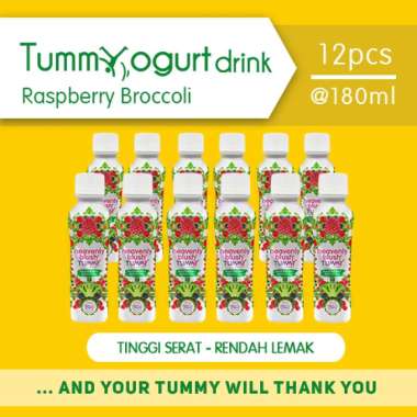 Heavenly Blush Tummy Yogurt Drink All Variant [12 x 180 ml] Raspberry Broccoli