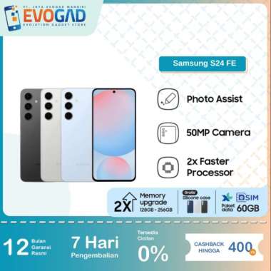 Samsung Galaxy S24 FE 8/256GB, Smartphone AI, AI Phone, Handphone AI 50MP Exynos 2400e 6.7 inches Dy