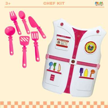 Figoltoys Mainan Masak-Masakan Anak Chef Kit Kostum Chef