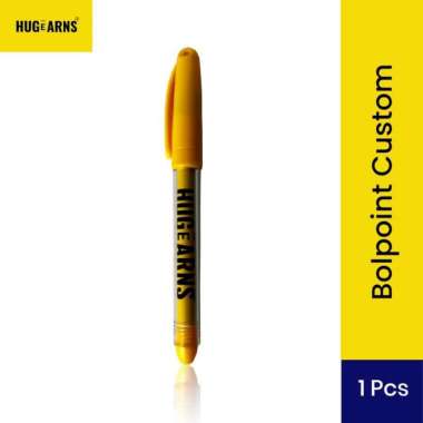 HUGeARNS - Pulpen Plastik Boss Tali Promosi Custom Logo Corporate Merchandise / Pulpen Tali Promosi 