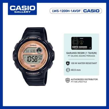 Casio Jam Tangan Original Wanita LWS-1200H-1AVDF Digital Black