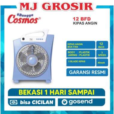 PROMO KIPAS ANGIN BOX FAN COSMOS 12 BFD KIPAS ANGIN DUDUK MEJA dus bawaan