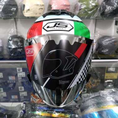 HELM JS ARMOR LEOPARD EASY GREEN ORIGINAL