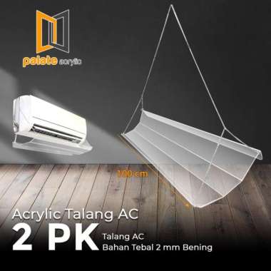Akrilik Talang AC / Reflektor / Talang / Penahan Hembusan Angin AC 2PK