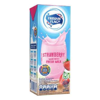 Frisian Flag Purefarm Susu UHT Stroberi Kotak 225 ml