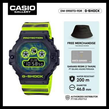 G-Shock Jam Tangan Pria DW-5900TD-9DR Original Digital Yellow
