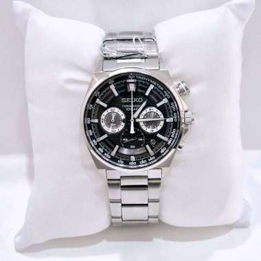 Seiko SSB405P1 chrono silver jam tangan pria original