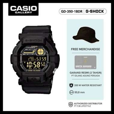 G-Shock Jam Tangan Pria GD-350-1BDR Original Digital