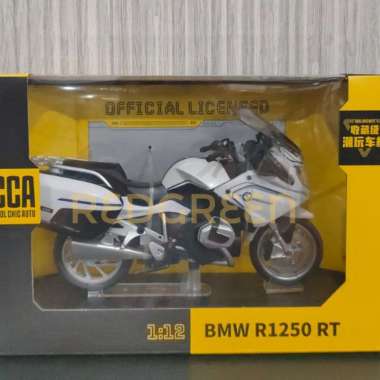 mainan anak Diecast CCA BMW R1250 RT (1:12) Putih diecast koleksi