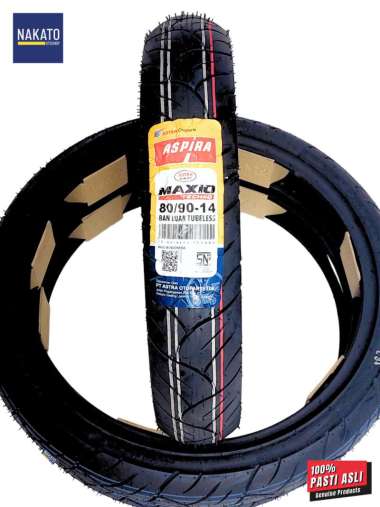 Aspira maxio techno Ban Tubeless Depan 80/90-14 motor matic Beat Vario Mio