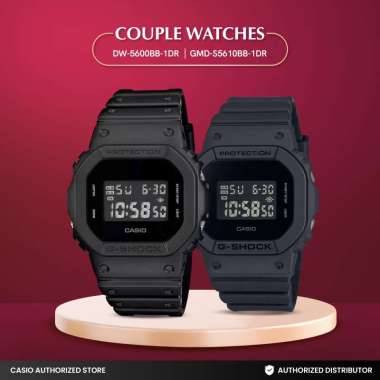 Jam Tangan Couple G-Shock DW-5600BB-1DR x GMD-S5610BB-1DR