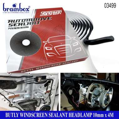 Butly Tape Windscreen Sealant Automotive Lem Mika Lampu Headlamp Lem Dodol