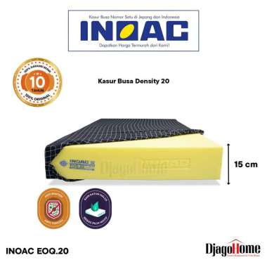 INOAC Kasur Busa EOQ 20 Garansi 10 Tahun Tebal 15 cm 160 x 200 Tinggi 15