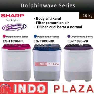MESIN CUCI SHARP 2 TABUNG 10 KG / 10KG ES-T1090