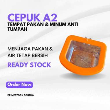 Cepuk A2 Anti Tumpah Tempat Pakan dan Minum Burung